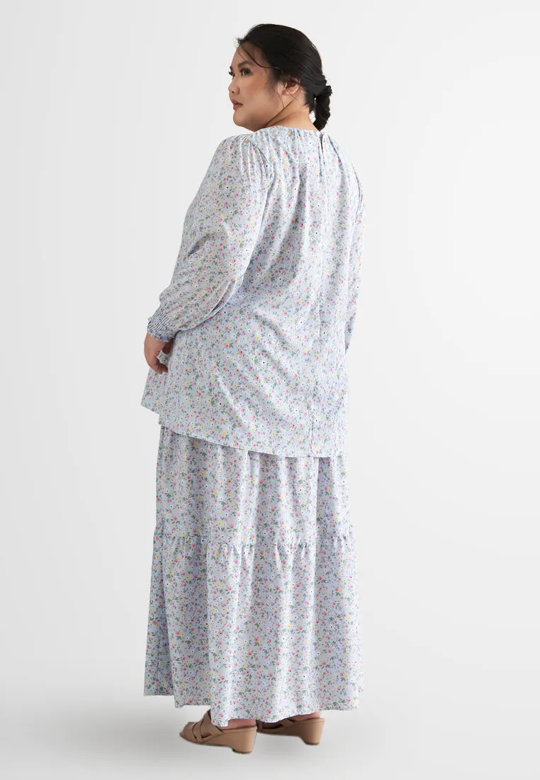Sandria Long Tiered Skirt