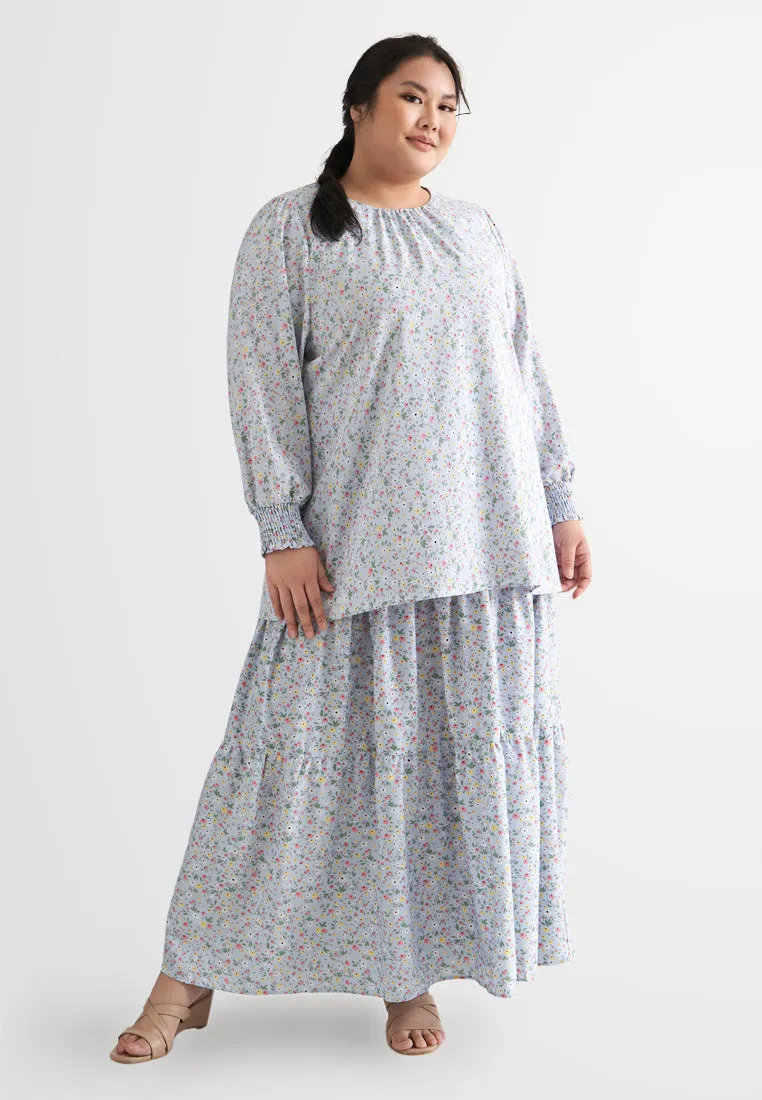 Sandria Long Tiered Skirt