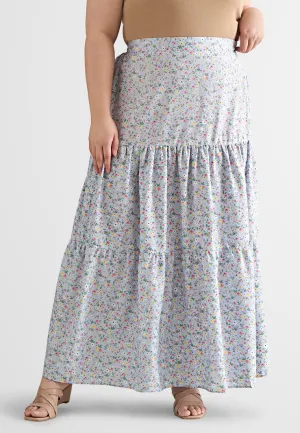 Sandria Long Tiered Skirt