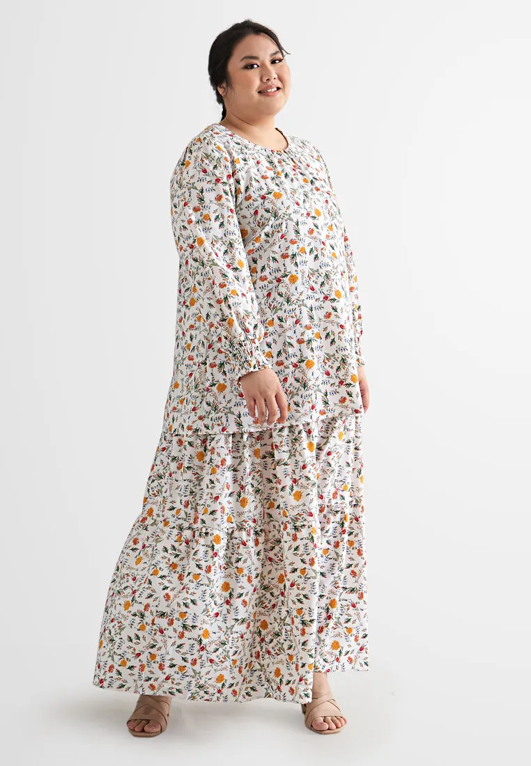 Sandria Long Tiered Skirt