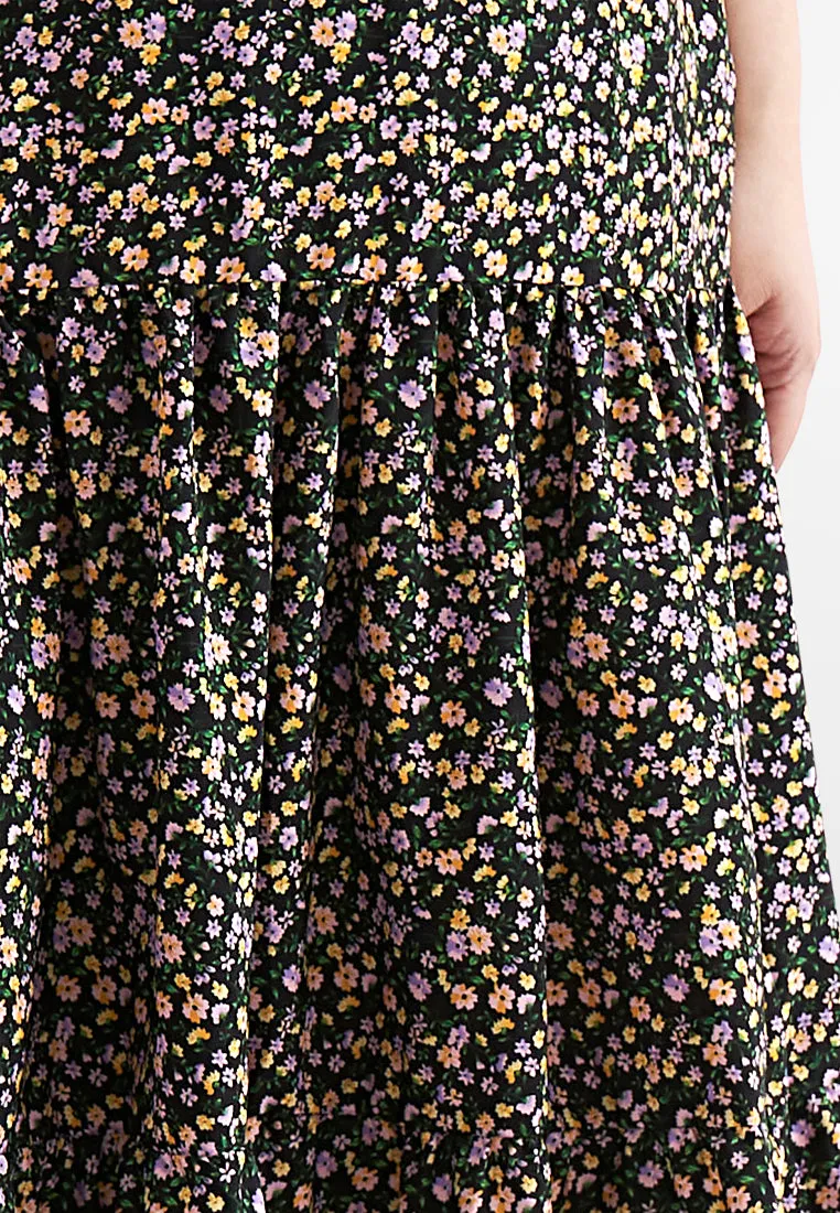Sandria Long Tiered Skirt