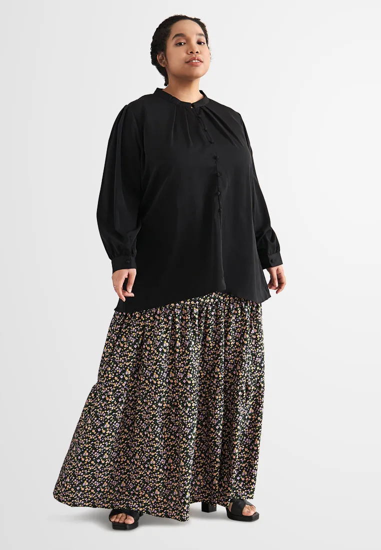 Sandria Long Tiered Skirt
