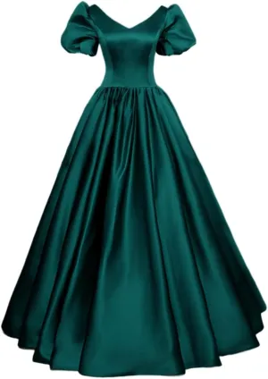 Satin Antique Ballgown Dress for Women Plus Size Victorian Regency Era Ball Gown