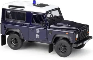 Scale Finished Model Car 1:24 Scale for Land Rover Defender Off-Road Alloy Model Car Simulation Static Collection Car Souvenir Die-cast Vehicle(Blue)
