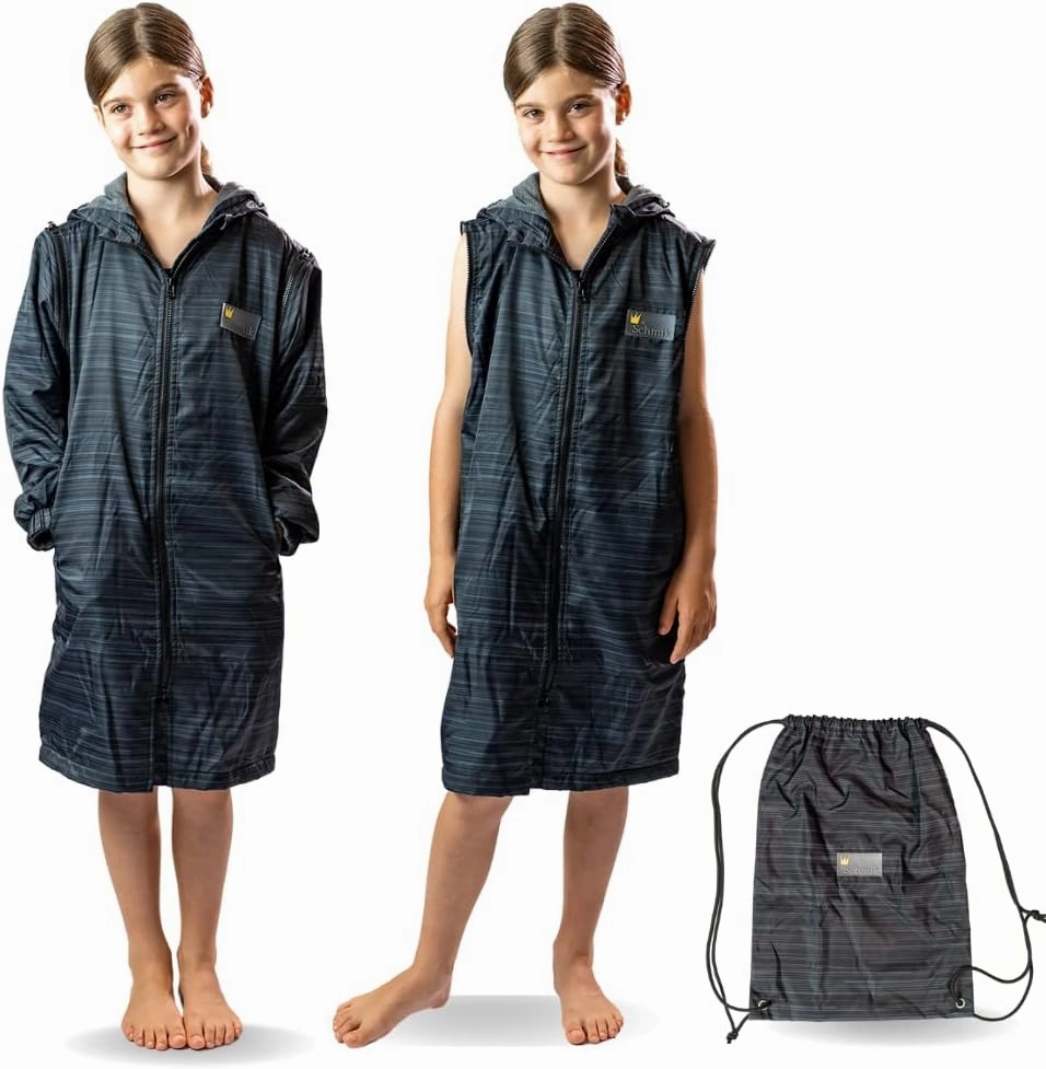 SCHMIK Unisex Swim Parka. Inc Swim Bag. Warm Change Coat. Girls, Boys & Kids.