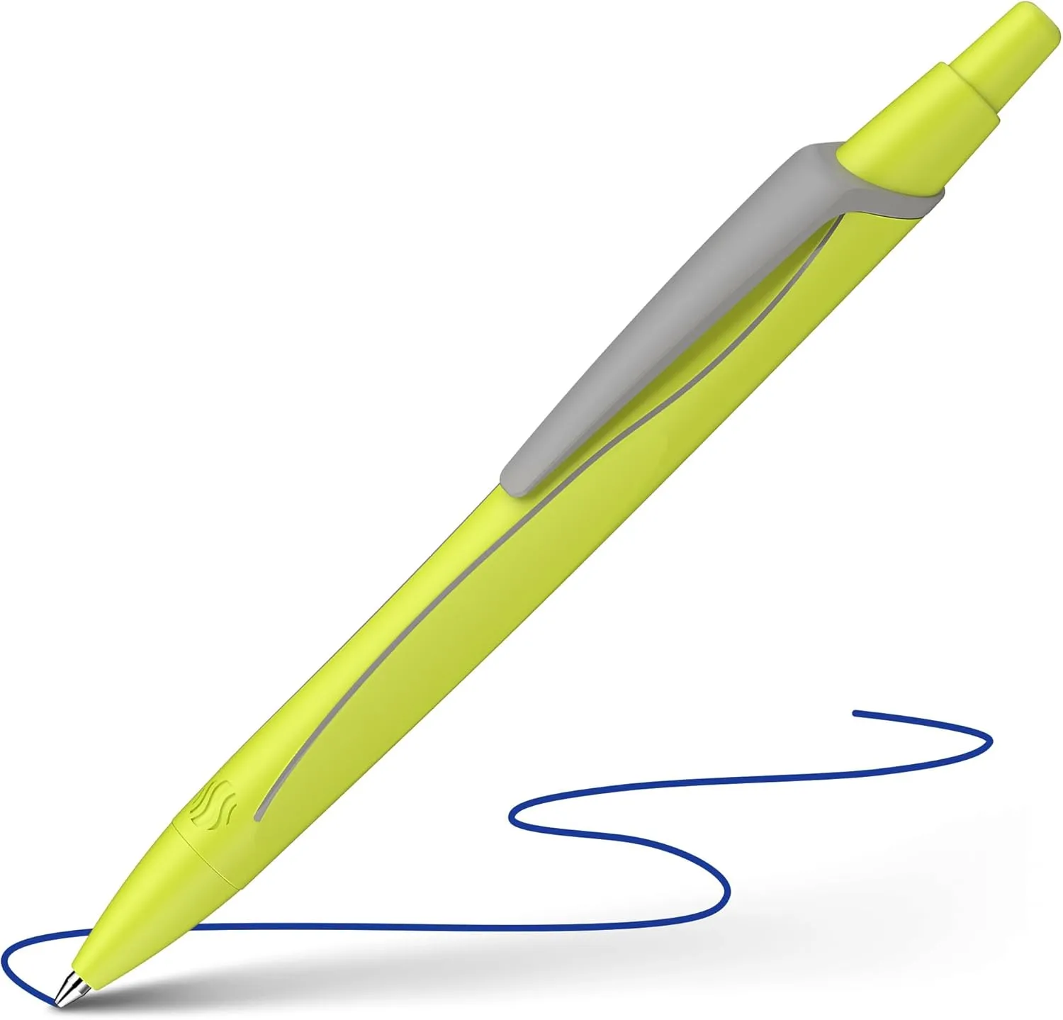 Schneider 131986 Reco Neon Edition Ballpoint Pen Recycled Plastic Awarded with The Blue Angel Ink Colour: Blue Assorted Pack of 6