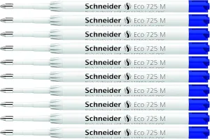 Schneider Eco 725, Giant Refill, M (Medium), ISO Format G2, Blue Ink (172513)