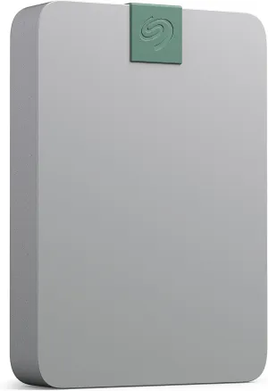 Seagate Ultra Touch HDD, 4TB, Externe harde schijf, Mac & Chromebook, gerecycled materiaal, USB-C-compatibiliteit met pc, Dropbox en Mylio inbegrepen, Cloud White, Data Rescue Service (STMA4000400)