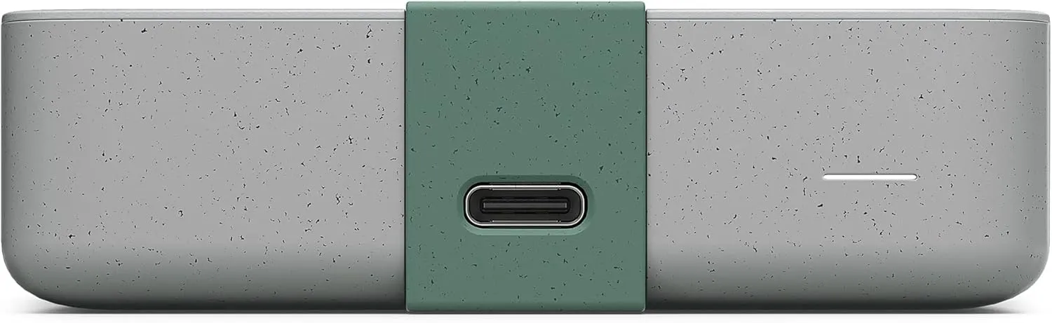 Seagate Ultra Touch HDD, 4TB, Externe harde schijf, Mac & Chromebook, gerecycled materiaal, USB-C-compatibiliteit met pc, Dropbox en Mylio inbegrepen, Cloud White, Data Rescue Service (STMA4000400)