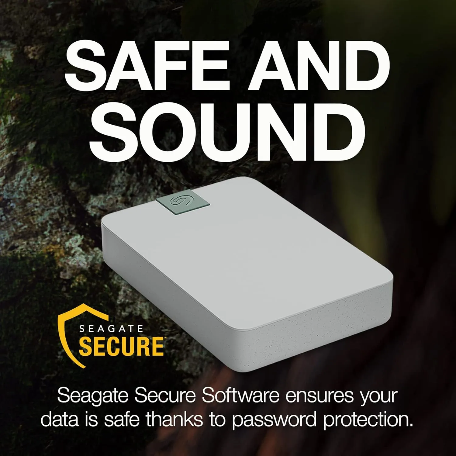 Seagate Ultra Touch HDD, 4TB, Externe harde schijf, Mac & Chromebook, gerecycled materiaal, USB-C-compatibiliteit met pc, Dropbox en Mylio inbegrepen, Cloud White, Data Rescue Service (STMA4000400)