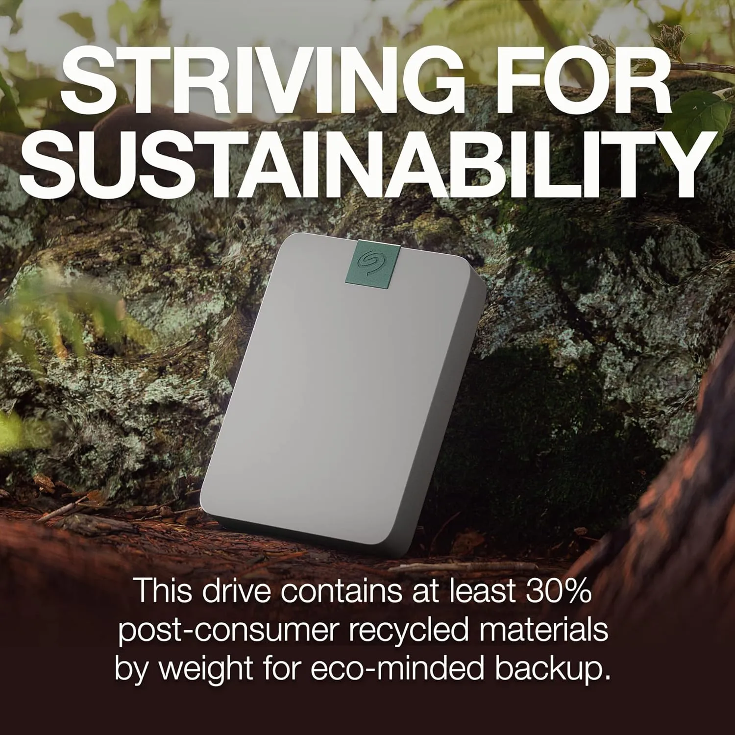 Seagate Ultra Touch HDD, 4TB, Externe harde schijf, Mac & Chromebook, gerecycled materiaal, USB-C-compatibiliteit met pc, Dropbox en Mylio inbegrepen, Cloud White, Data Rescue Service (STMA4000400)