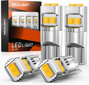 SEALIGHT 194 LED Bulbs for License Plate Car Interior Dome Map Door Courtesy Dash Lights 168 175 2825 W5W T10,Pack of 4