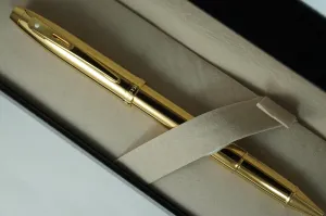 Sheaffer 100 Refillable Rollerball Pen with PVD Gold Barrel, Cap and Trim in Premium gift Box