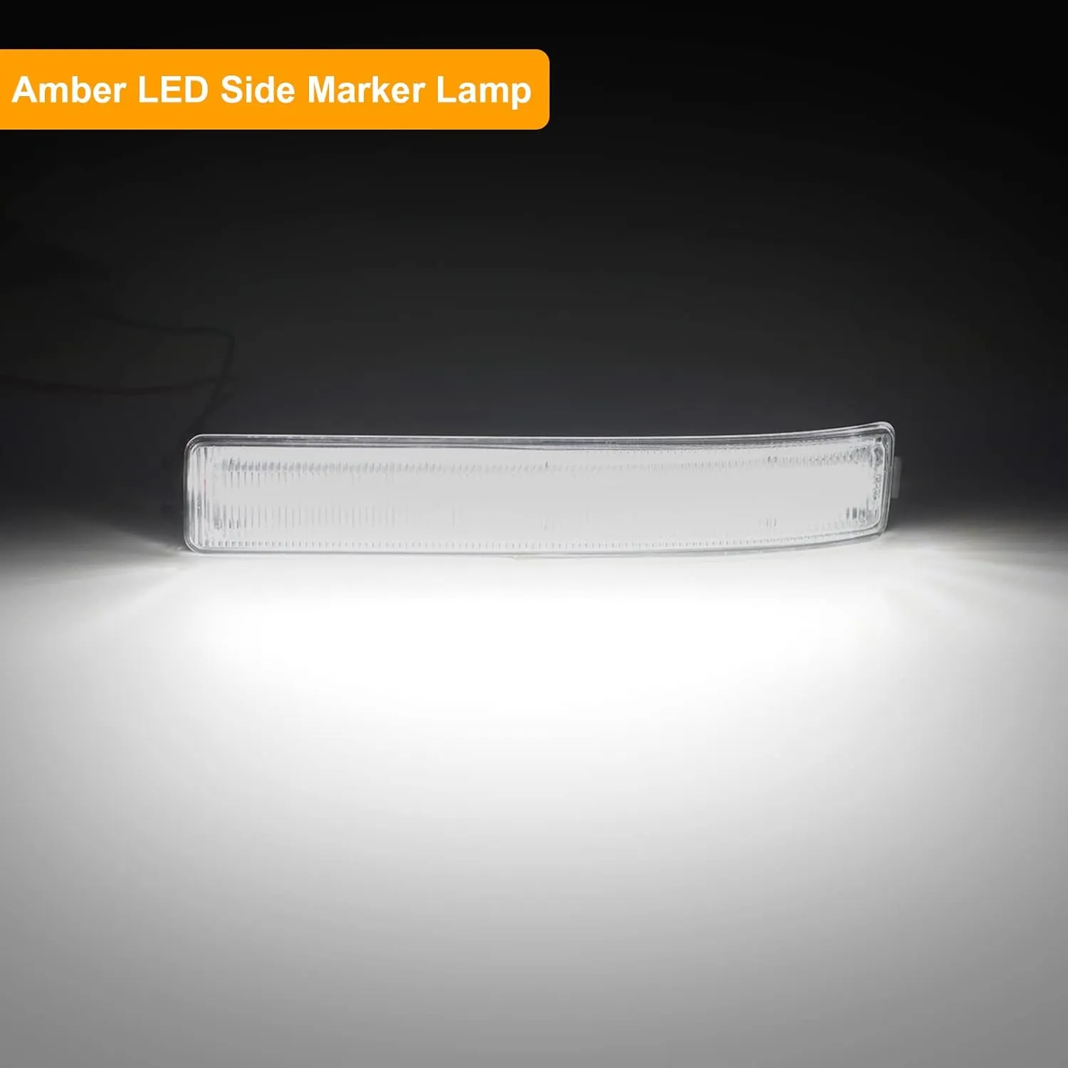 Side Mirror Turn Signal Lights LED Assembly Compatible with F150 2009-2014/for Mark LT 2010-2014,Blink Turn Marker Lamp (Clear Len White Light)