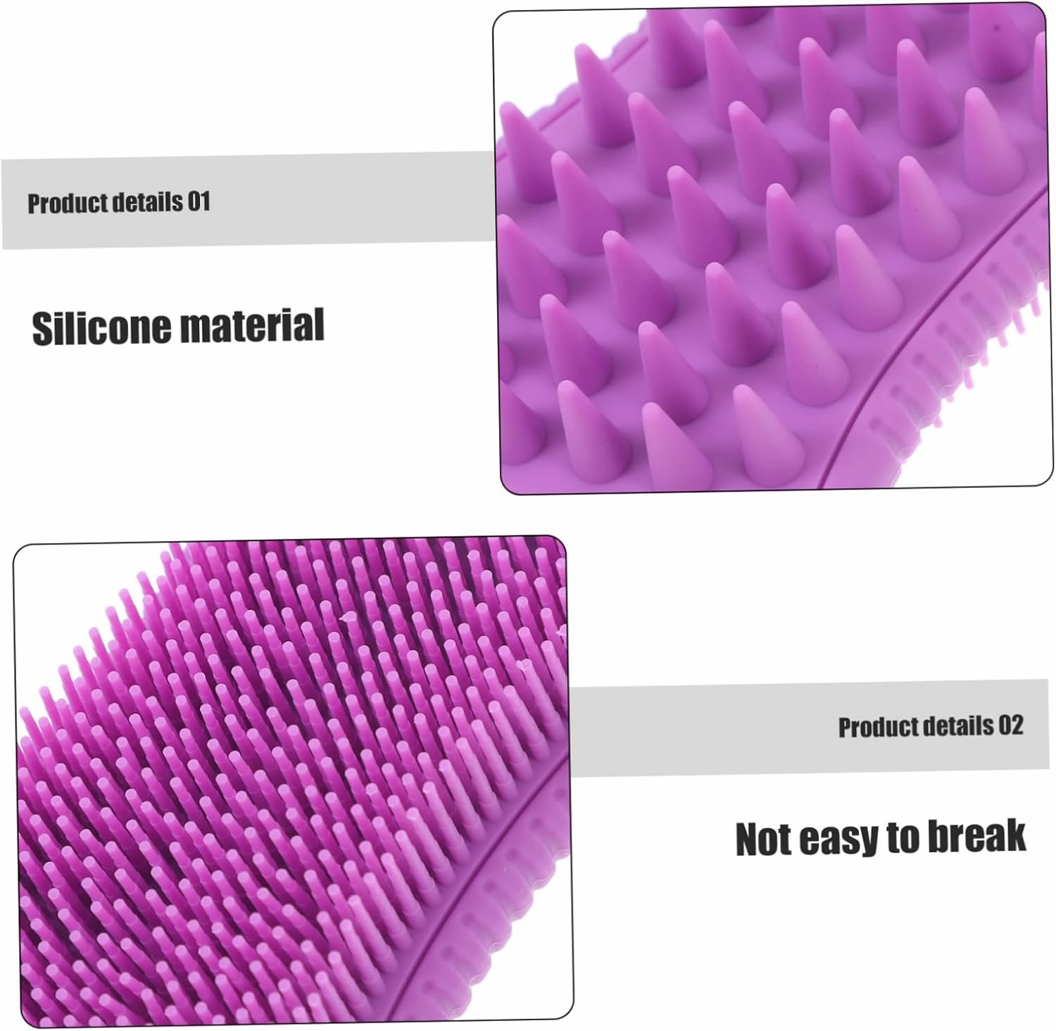 Silicone Body Scrubber Brush for Scalp Body Cleaning Ergonomic Dual Sided Bath Massage Tool for Deep Cleansing Design Comfortable Use