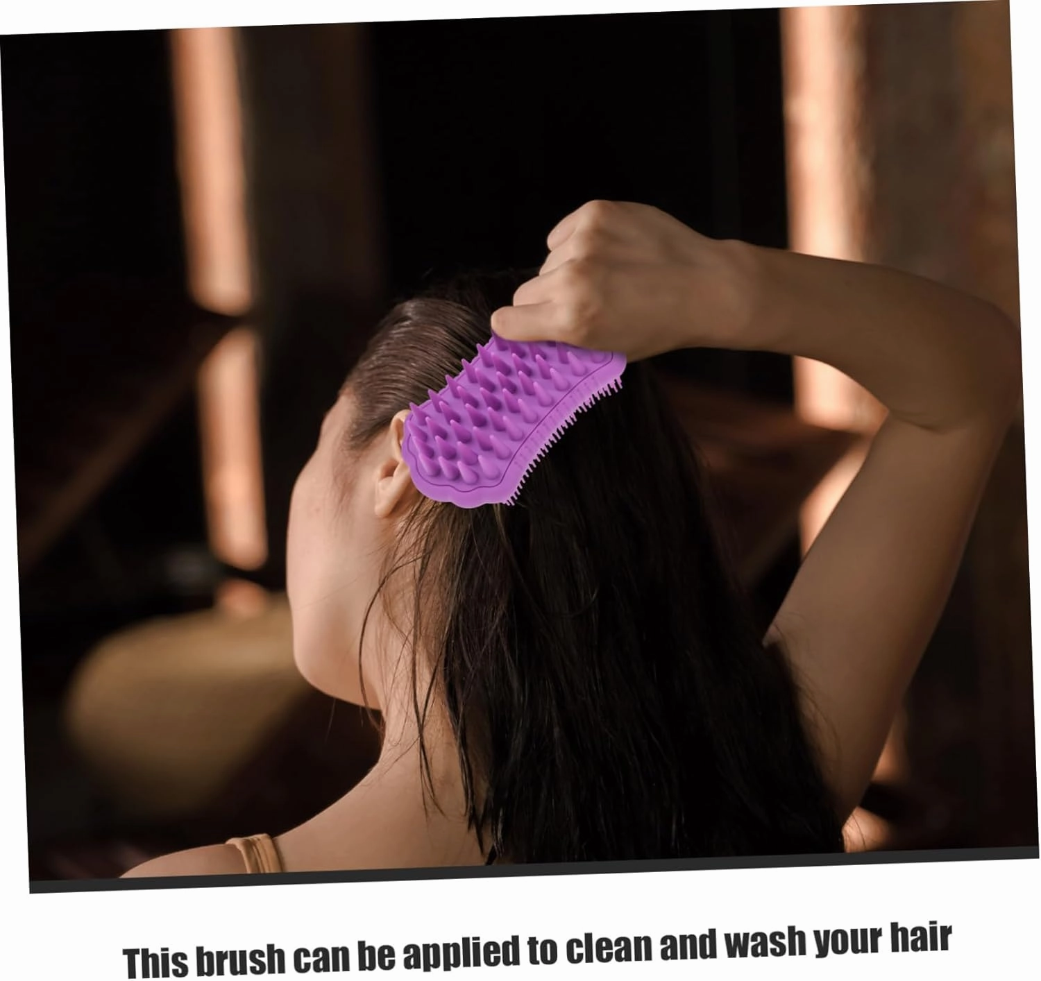 Silicone Body Scrubber Brush for Scalp Body Cleaning Ergonomic Dual Sided Bath Massage Tool for Deep Cleansing Design Comfortable Use