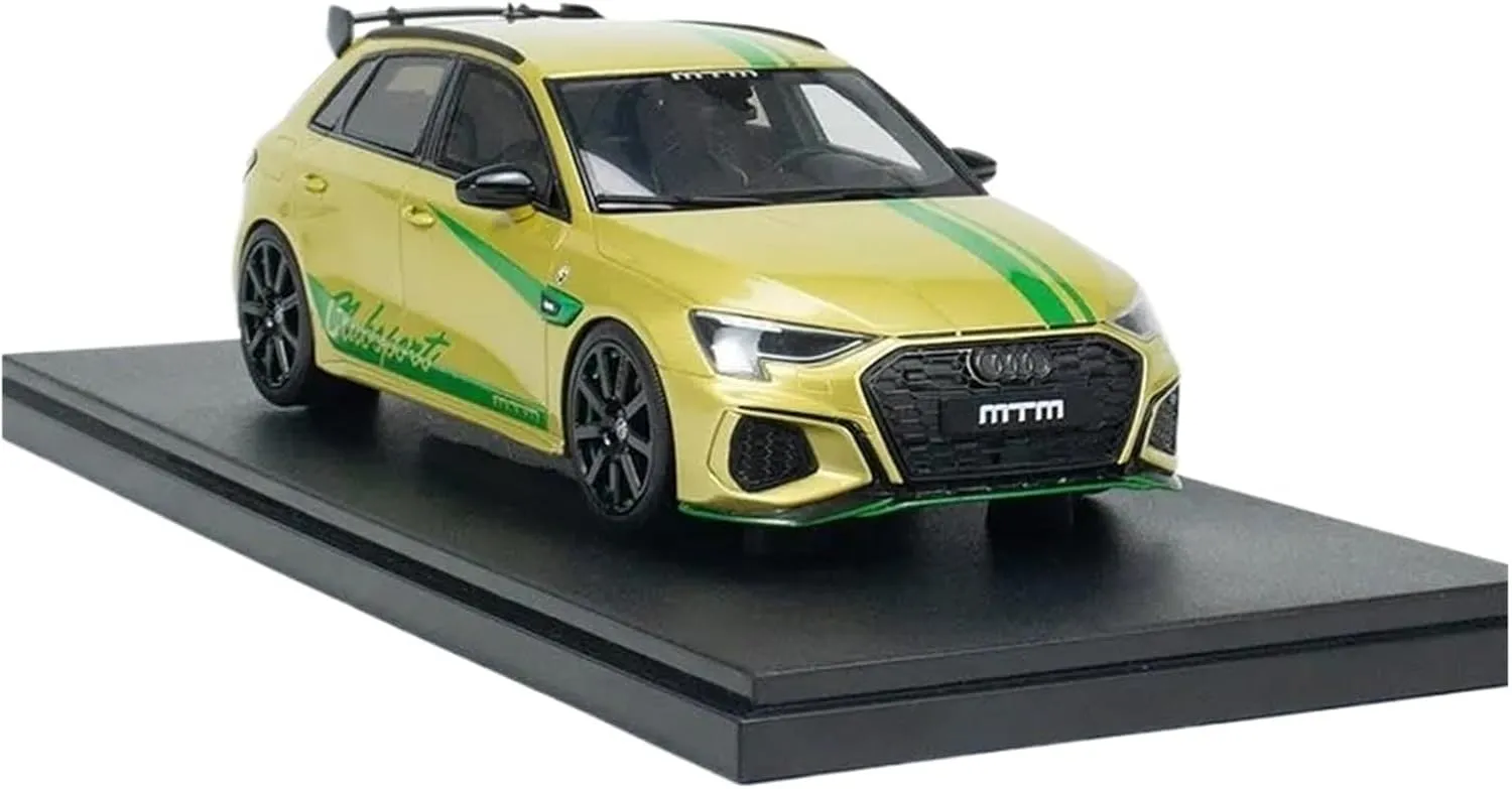 Simulation Car Model 1：18 for Audi S3 MTM Resin Car Model Static Ornament Souvenir Collection Mini Vehicles Toys