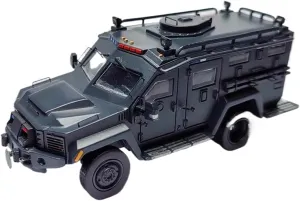 Simulation Car Model 1：64 for Bearcat G2 Armored Resin Car Model Static Collections Decorative Souvenirs Mini Vehicles Toys
