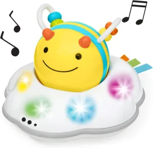 Skip Hop Baby Follow-Me Bee Tummy Time Crawl Toy 3-Stage Infant Sensory Development with Lights Sounds and Music Explore & More Age 5m 