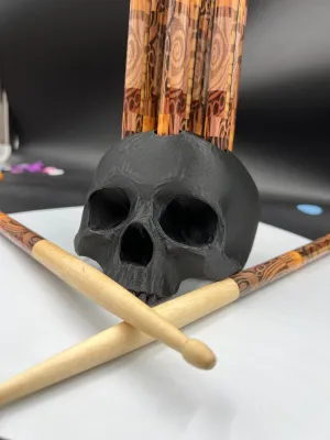 Skull Drum Stick Holder - Holds 10 Sticks