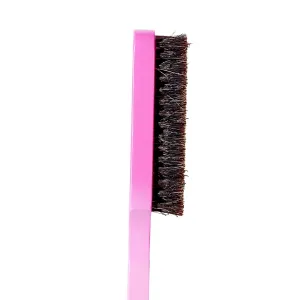 Slick Down Pro Styler, Boar Bristle Hair Brush, Slick Back Brush for Smoothing Edges, and Baby Hair, Bristle Edge Brush for Sleek, Polished Hairstyles