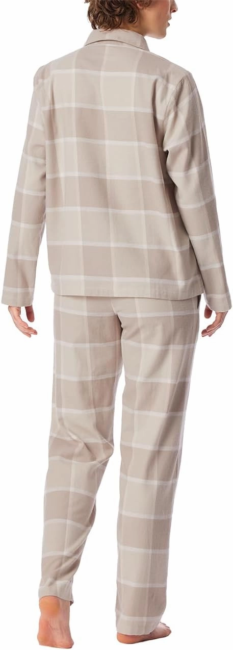 Soft Cotton Button Down Long Pajama Set - Selected Premium Warming Set Women