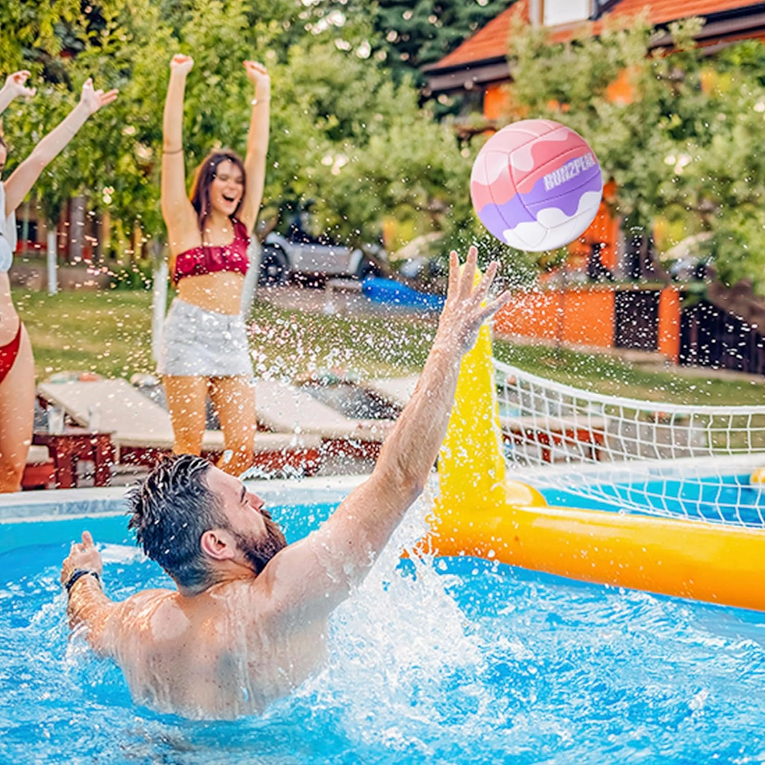 Soft Touch Volleyball Ball Gifts for Teen Girls Kids Youth Team Beginners Durable Volleyballs for Outdoor Indoor Beach Pool Water Play Official Size 5 Training Practice Volley Ball