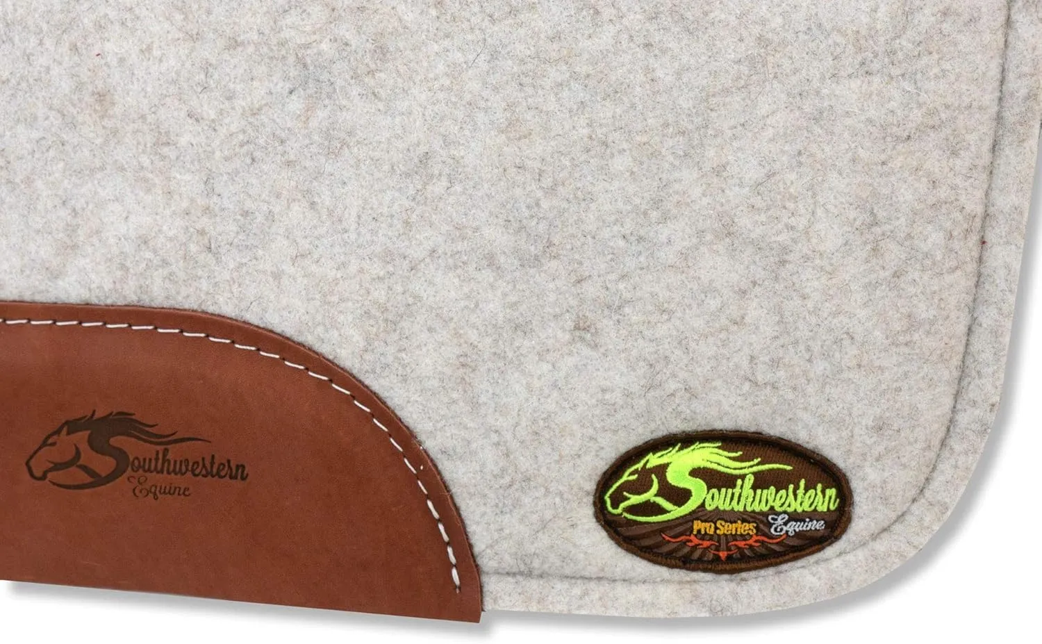 Southwestern Equine OrthoRide Made in USA Premium All Wool Build up, Saddle Pad Western, Classic Contour Saddle Pad, Ortho Pad Horse Saddle Pad, Saddle Blanket, 30x30 & 31x32