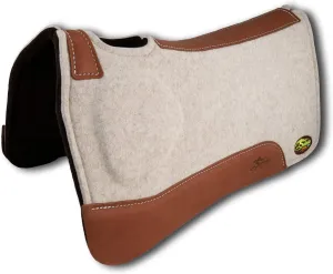 Southwestern Equine OrthoRide Made in USA Premium All Wool Build up, Saddle Pad Western, Classic Contour Saddle Pad, Ortho Pad Horse Saddle Pad, Saddle Blanket, 30x30 & 31x32