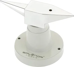 Splenor Tools Stand Anvil - Dual Ended Flat and Rounded Horn - Metal Forming - Jewelry Making Work Surface - Bench Tool
