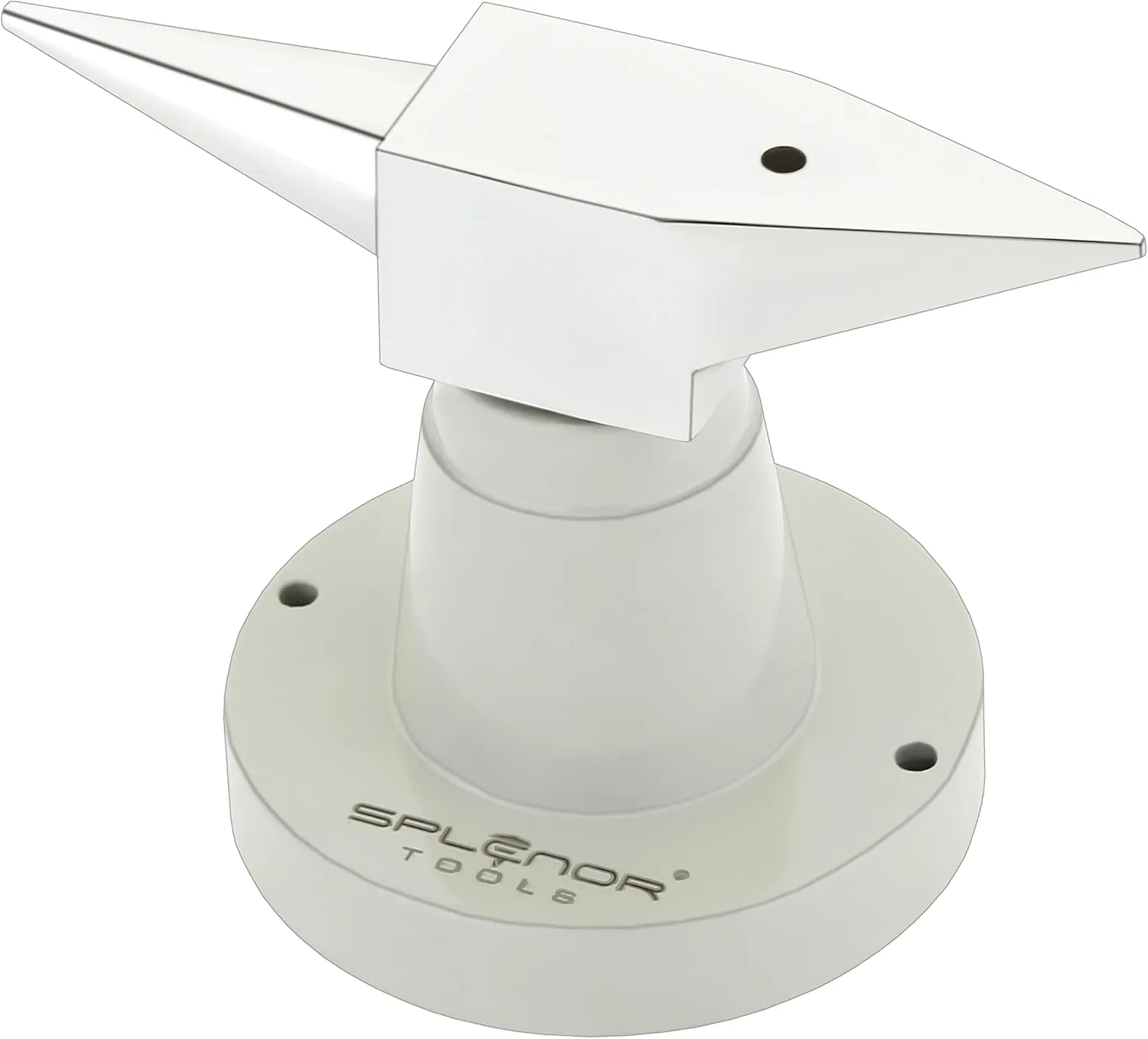 Splenor Tools Stand Anvil - Dual Ended Flat and Rounded Horn - Metal Forming - Jewelry Making Work Surface - Bench Tool