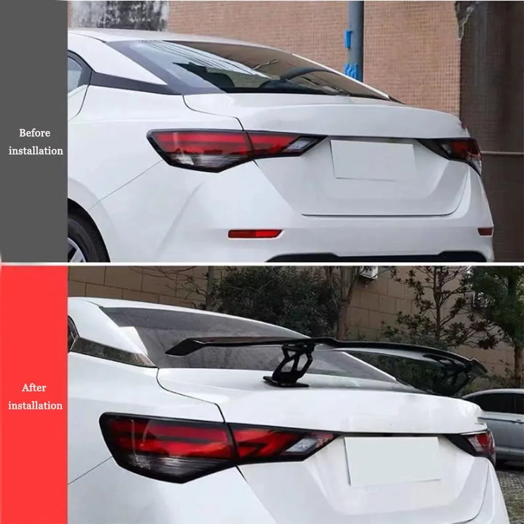 Spoilers Cars for Daewoo Nexia (KLETN) 1995-1999 2000 2001 2002 2003 2004 2005 2006 2007 2008, Rear Trunk Spoiler Wing Waterproof Wear-Resistant Styling Car Accessories,Bright Black