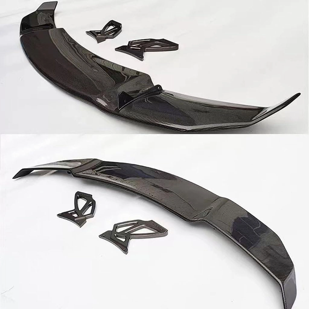 Spoilers Cars for Daewoo Nexia (KLETN, Facelift 2008) 2008 2009 2010 2011 2012 2013, Rear Trunk Spoiler Wing Waterproof Wear-Resistant Styling Car Accessories,Bright Black