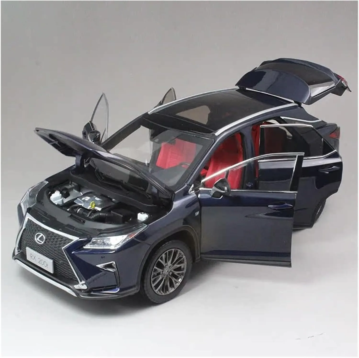 Sports car Metal Model 1:18 for Lexus NX200T Alloy Car Model SUV Adult Ornaments Collection Decoration Blue for Home Décor(Dark Blue)