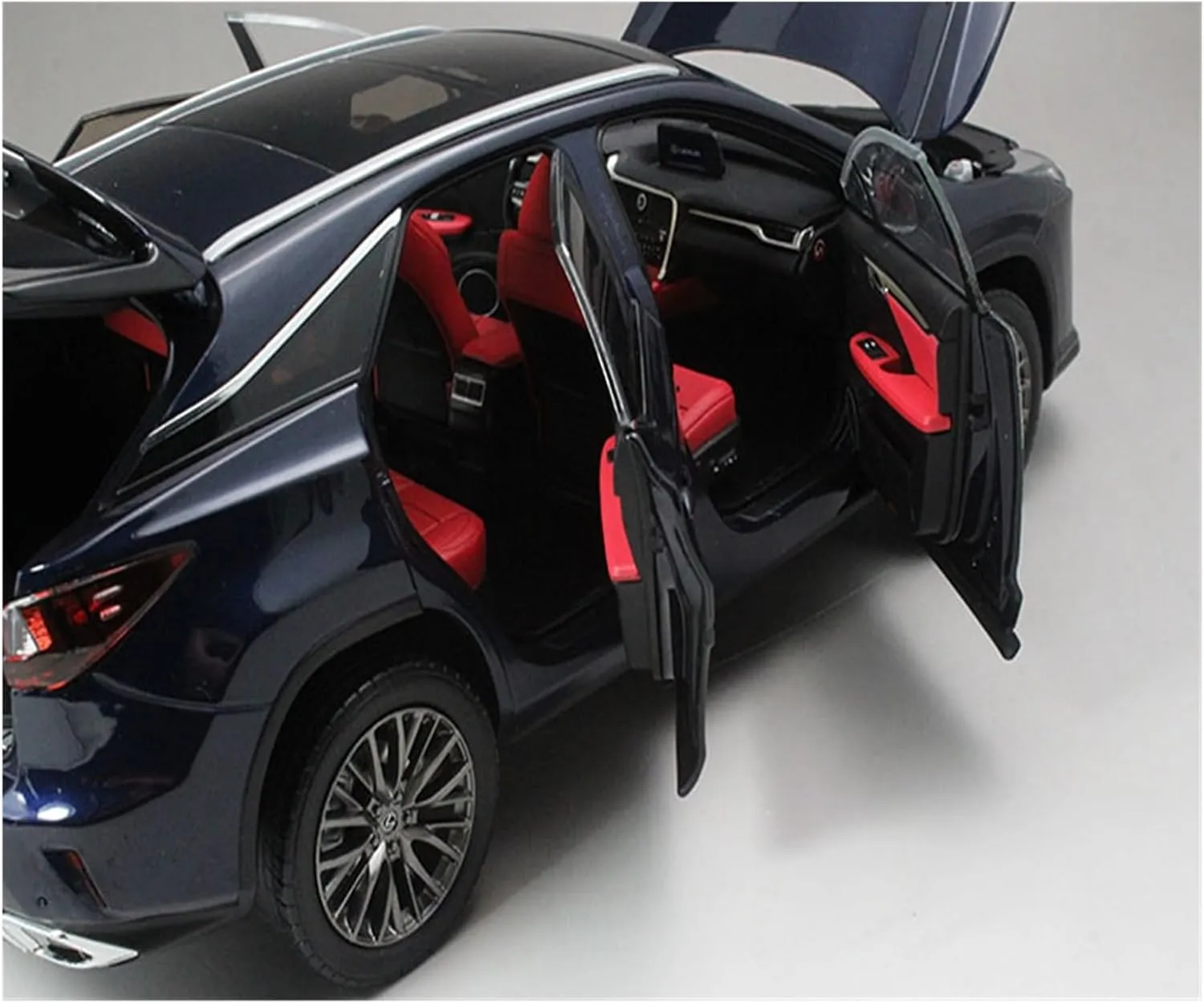 Sports car Metal Model 1:18 for Lexus NX200T Alloy Car Model SUV Adult Ornaments Collection Decoration Blue for Home Décor(Dark Blue)