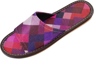 Squares Gold Red Succulent Men and Women Slippers Indoor and Outdoor Ultralight Non-Slip Dorm Home