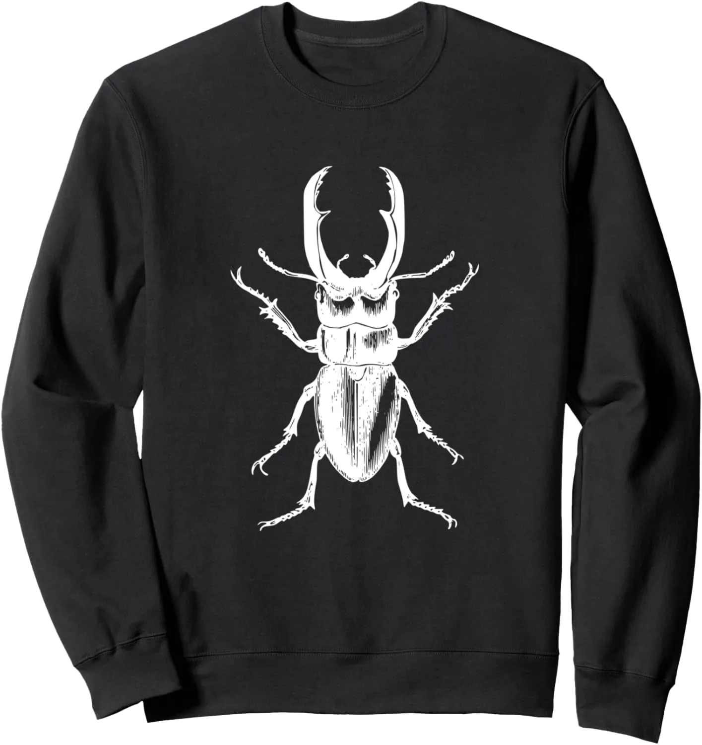 Stag Beetle T-Shirt White Drawing Stag Beetle Tee Shirt Sweatshirt