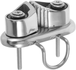 Stainless Steel Cam Cleat for Marine Applications Versatile Rope Clamp for Sailboats Kayaks Canoes Speedboats Quick Setup Design for Efficient Rope Handling