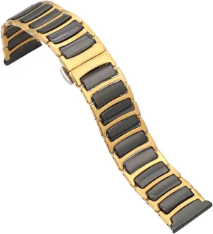 Stainless Steel Ceramic Watch Strap Quick Release Bracelet 18mm 20mm 22mm Universal Replacement Wristband for Men Women Watch Accessories