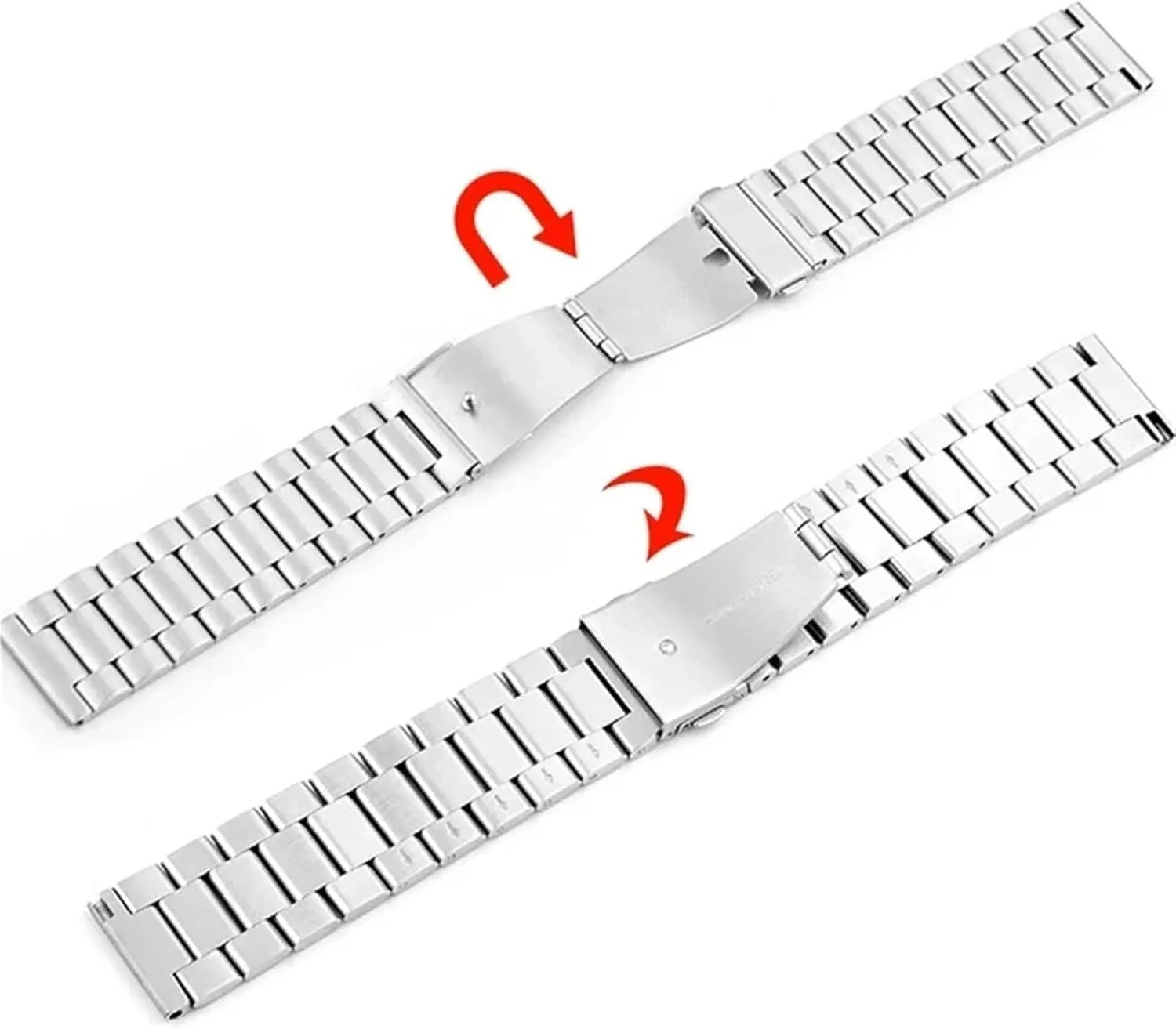 Stainless Steel Metal Solid Watch Band Quick Release 18-24mm Watch Band Unisex Suitable For Smart Watch Quartz Watch