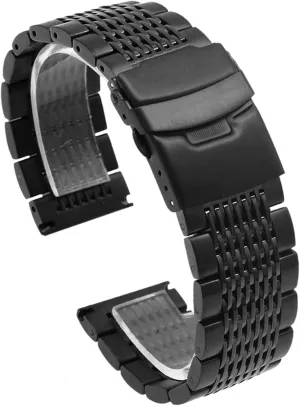Stainless Steel Metal Watch Band 18-24mm Unisex Watch Accessories Suitable For Smart Watch Quartz Watch