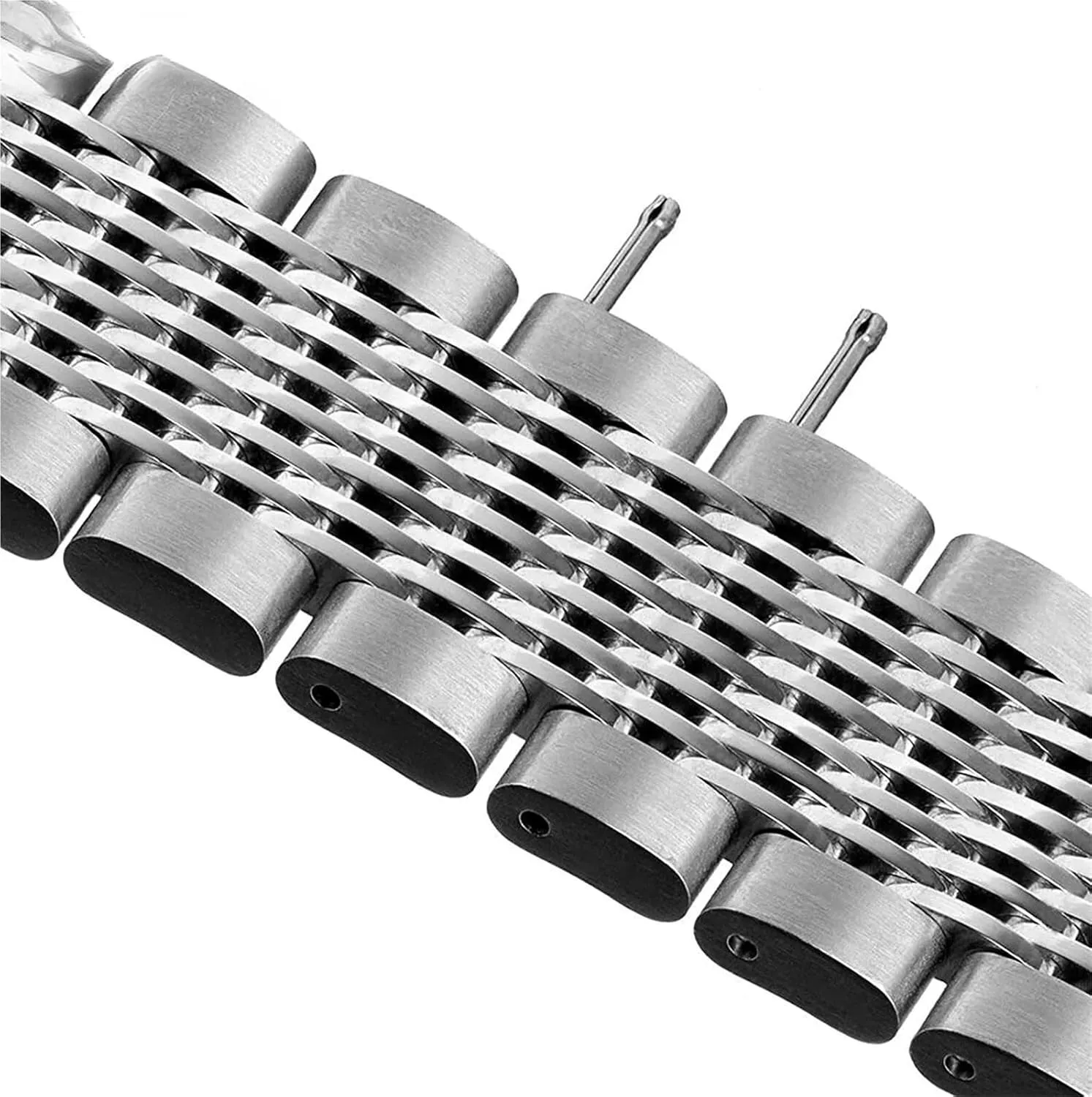 Stainless Steel Metal Watch Band 18-24mm Unisex Watch Accessories Suitable For Smart Watch Quartz Watch