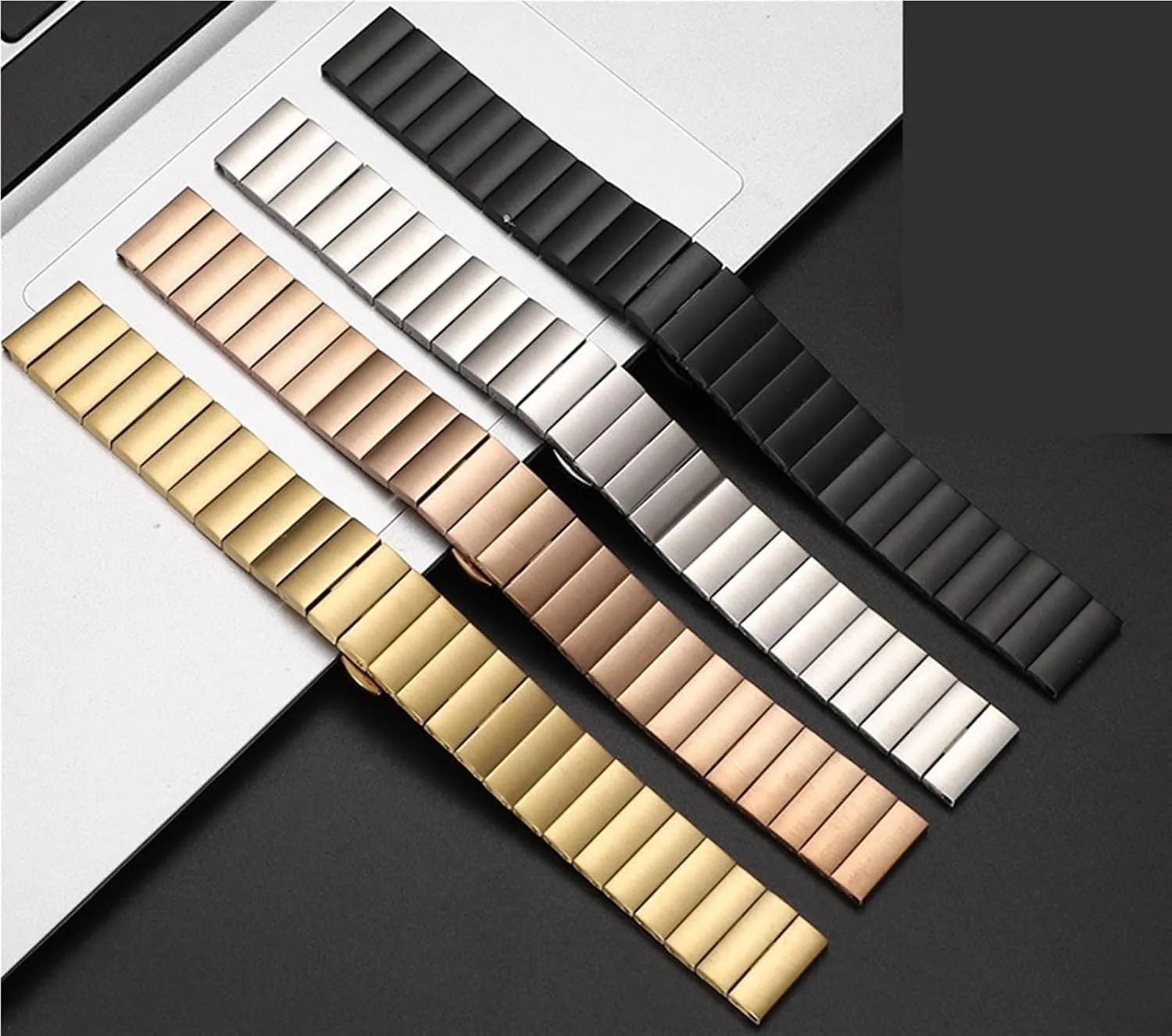 Stainless Steel Metal Watch Band Quick Release 18-24mm Men Women Universal Watch Accessories Smart Watch Quartz Watch