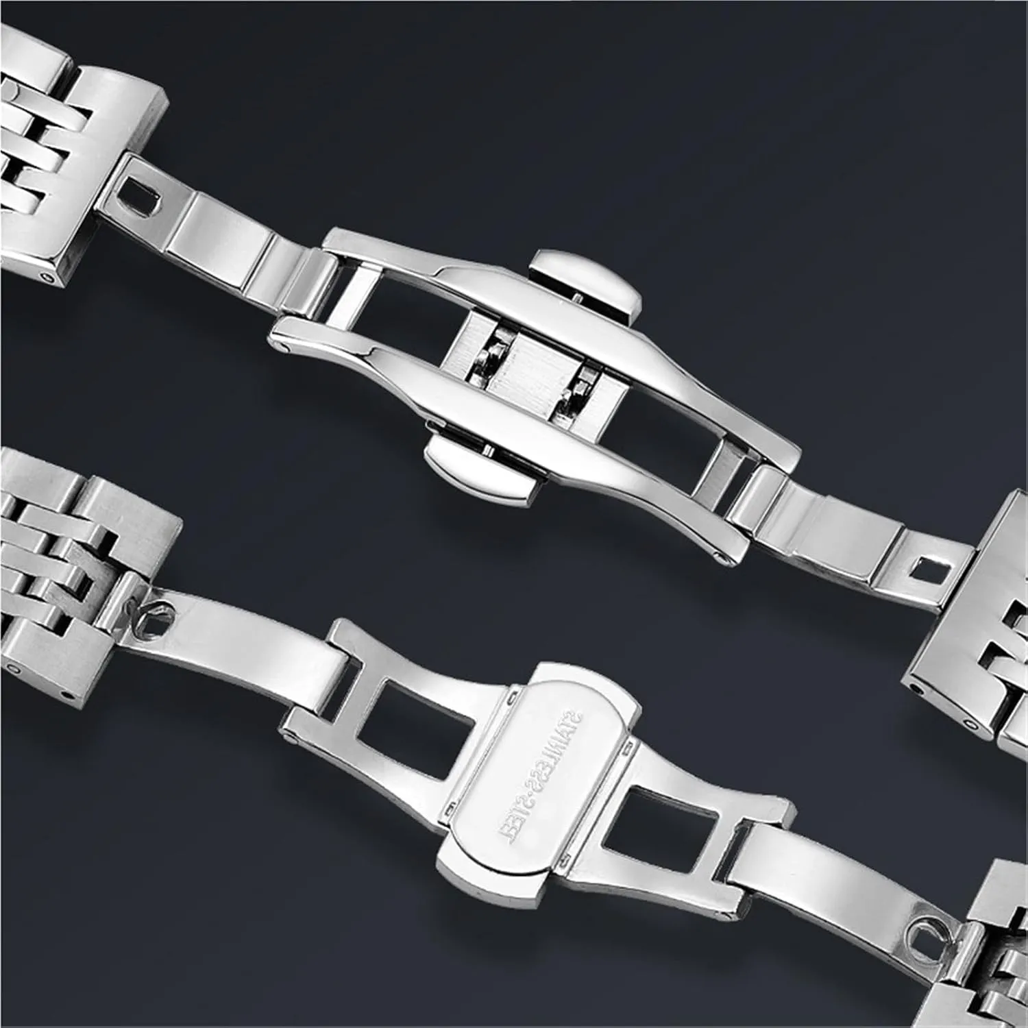 Stainless Steel Watch Band 18mm 20mm Universal Replacement Wristband