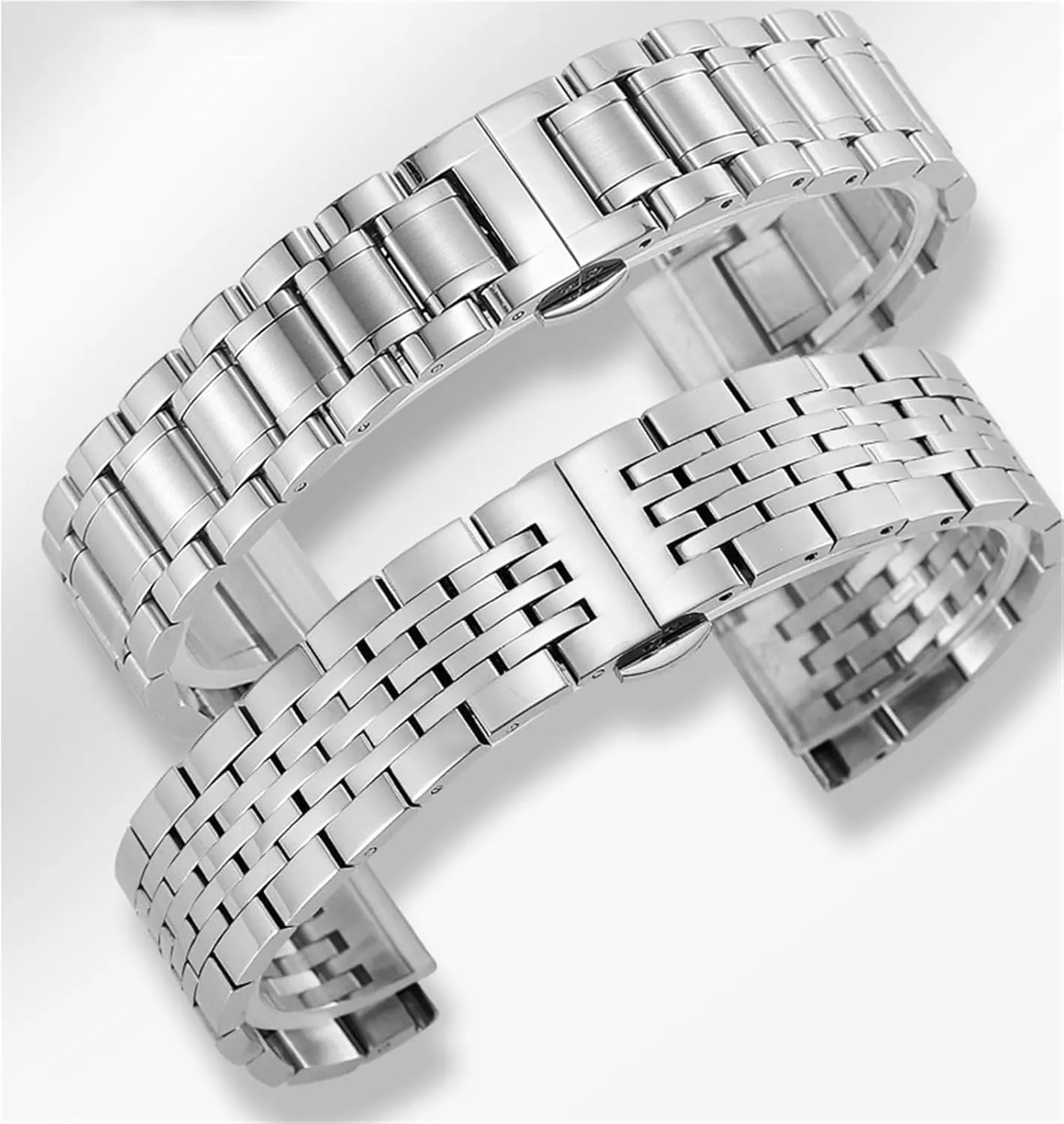 Stainless Steel Watch Band 18mm 20mm Universal Replacement Wristband
