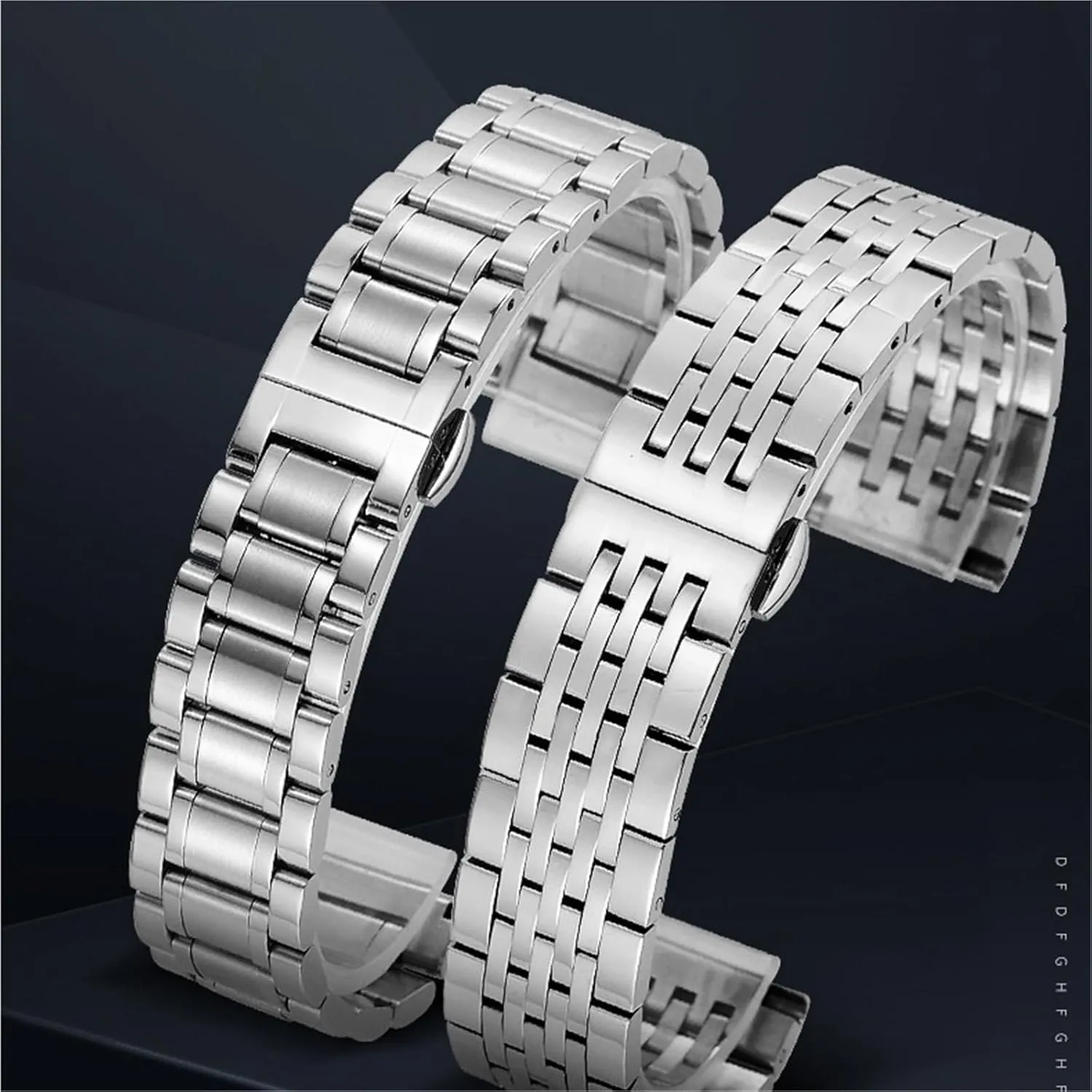 Stainless Steel Watch Band 18mm 20mm Universal Replacement Wristband