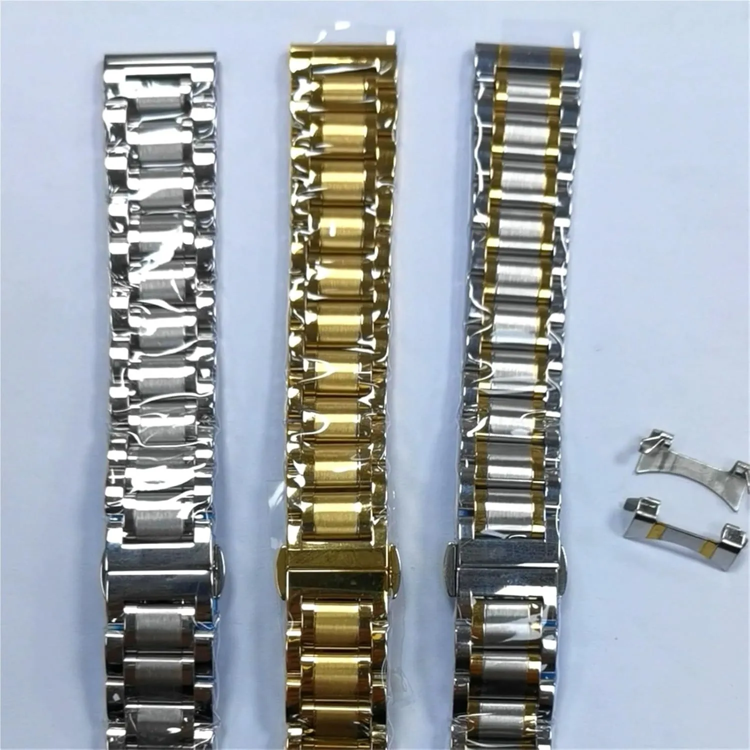 Stainless Steel Watch Band 18mm Unisex Replacement Metal Wristband