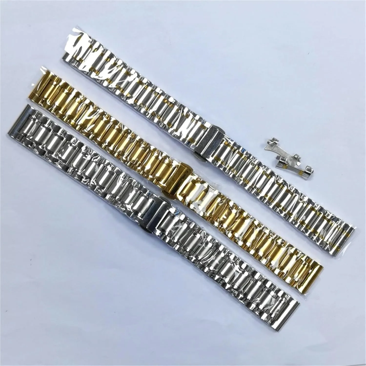 Stainless Steel Watch Band 18mm Unisex Replacement Metal Wristband