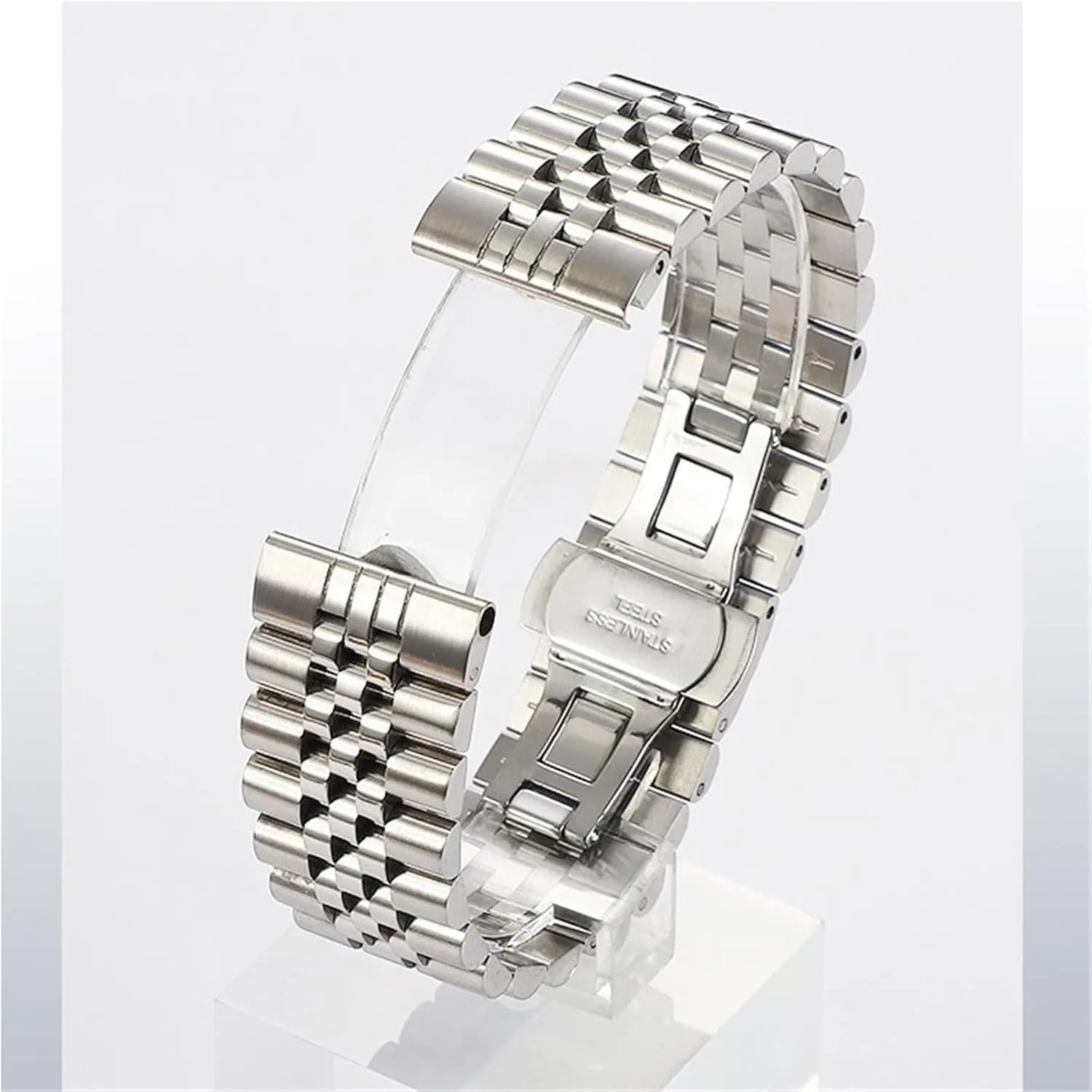 Stainless Steel Watch Band Unisex Replacement Metal Wristband
