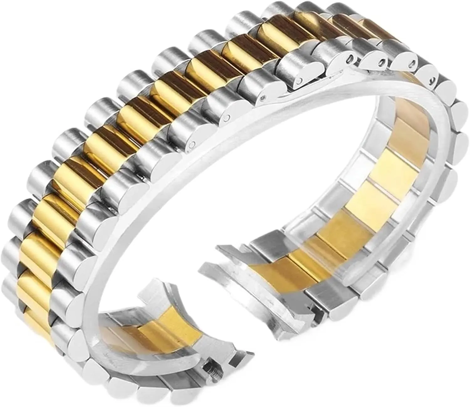 Stainless Steel Watch Strap Men And Women Bracelet 20mm 21mm Quick Release Adjustable